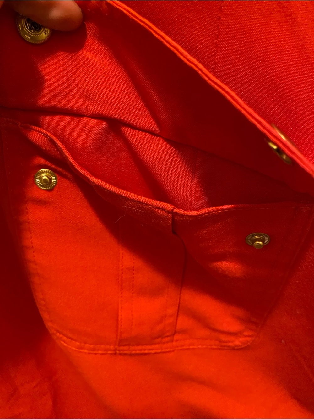 Sharagano Women's Bright Orange Utility Zip-Front Jacket Dress - Picture 15 of 16